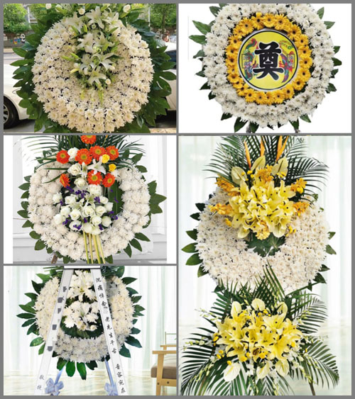 湖北咸宁市崇阳县铜钟乡花圈速递